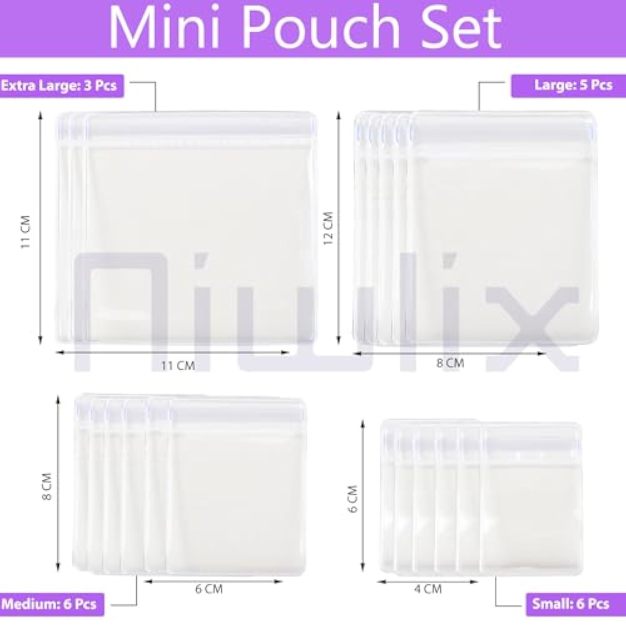 20 Pcs Jewellery Organiser Storage Pouches