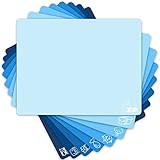 ZVP Flexible Plastic Cutting Board Set of 8 Gradient Color, Colorful Chopping Boards, BPA Free Mats,...