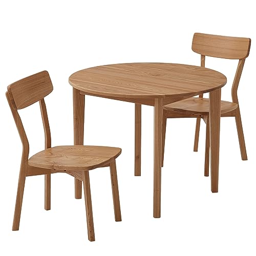 北欧風 ダイニングテーブル 単品 丸テーブル 90 円形 2人 2人用 丸 北欧 90cm おしゃれ タモ 天然木 タモ材 無垢材 総無垢 木製 ナチュラル コンパクト シンプル 2人掛け用 円卓 gkw