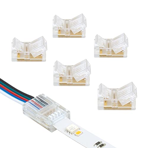 Image of Armacost Lighting 5-Pin RGB+W Multicolor Wire to Tape Connector - 6 Pack