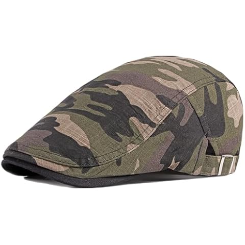 Adjustable Camouflage Newsboy Hat for Men Cover