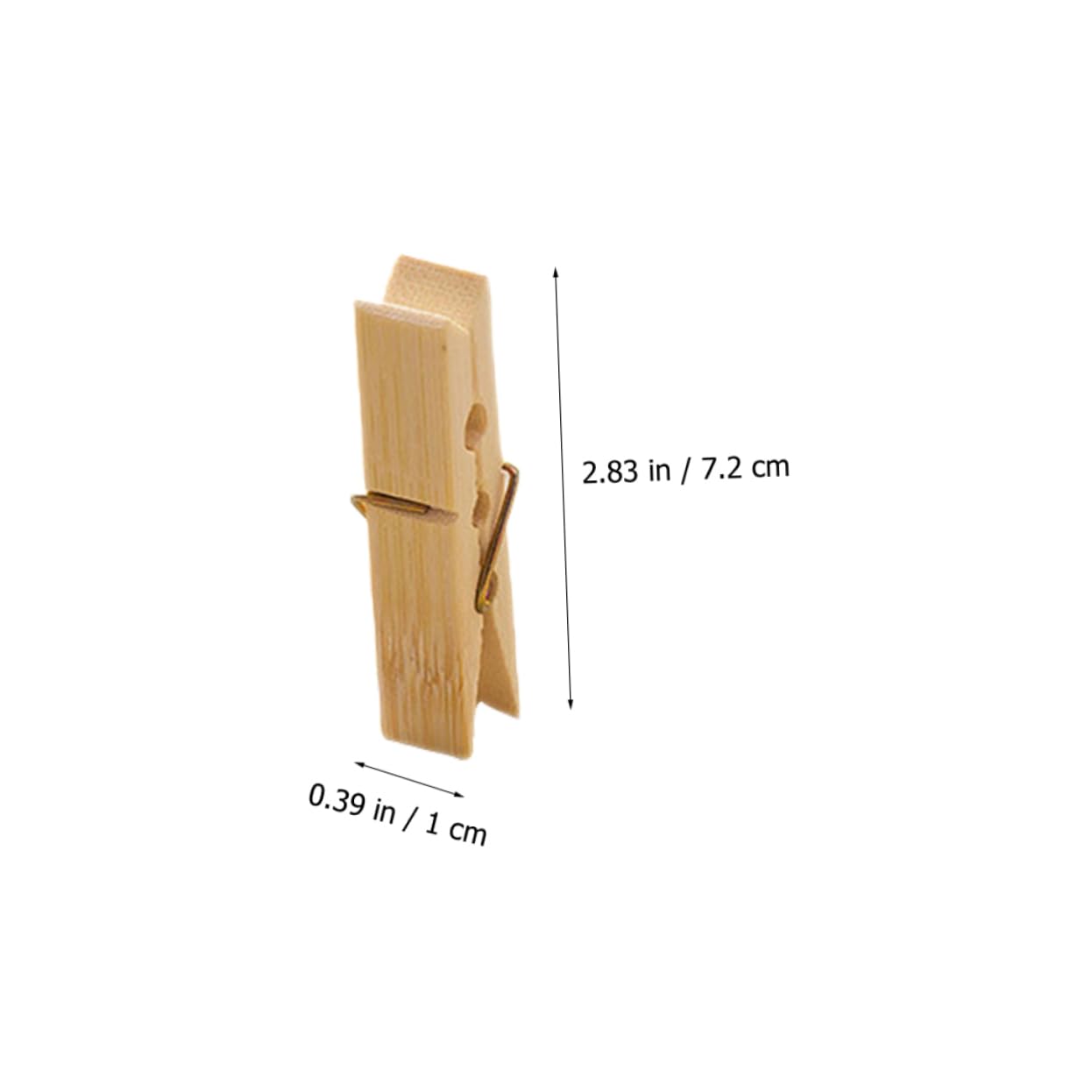 MAGICLULU Mollette Per Foto in Legno 100 Pezzi Mollette Lisce Multiuso Per Vestiti E Asciugamani.