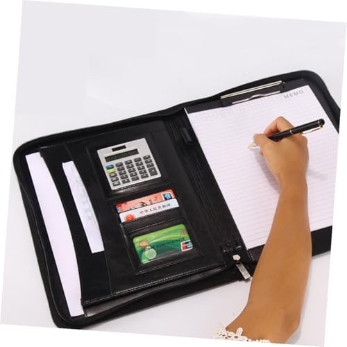 Portafolio de oficina A4 con calculadora para organizar documentos sin perder nada 5
