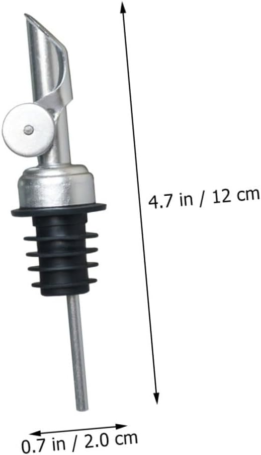6pcs Oil Pourer Spout for Liquor Bottles Stainless Steel Quick Even Pouring Wine Bottle Spout