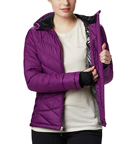 Image of Columbia Women's Omni-Heat Reflective Heavenly Hooded Hiking & Trekking Down Standard Length Jacket