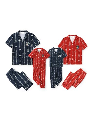 Harry Potter Family Matching Pajamas Hedwig Owl Allover Print Top and Pant Sets for Couples His and Hers Kids Boys and Girls