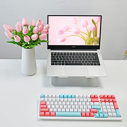 Mandy's 20Pcs Light Pink Artificial Tulip Silk Flowers 13.5" In Bulk Home Kitchen Wedding Decorations #TOP7