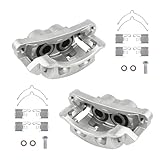 KUSATEC 18B4791 18B4790 Front Disc Brake Caliper with Bracket fit for Ford Excursion 2000-2005; F-250/F-350 Super Duty 1999-2004, Both Driver Passenger Side