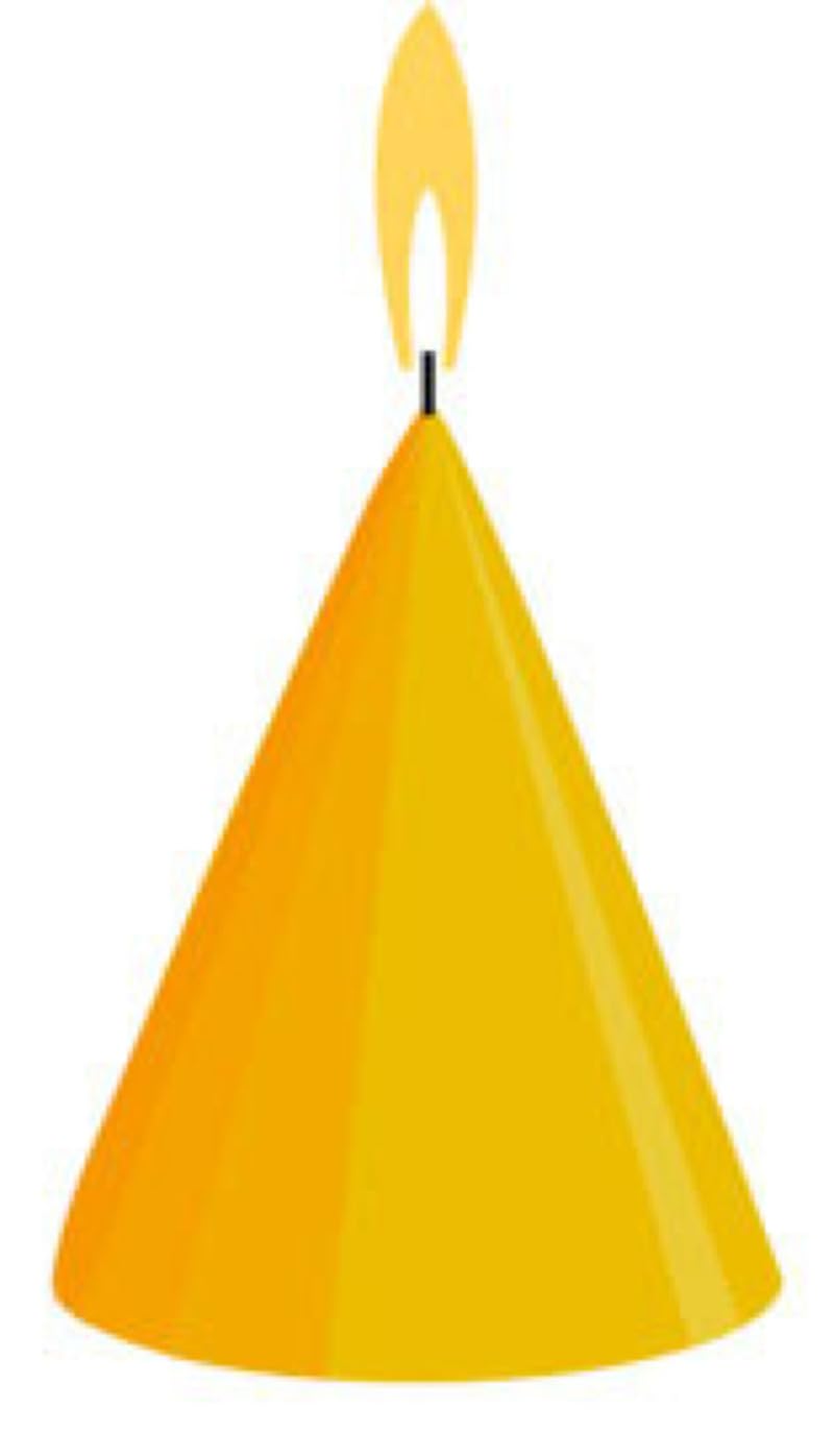 Moule bougie cône Graine Creative pour illuminer vos tables de fête avec élégance