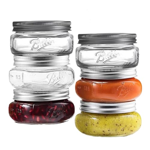 Tarros de cristal herméticos multiusos transparentes lavables de 237 ml 4