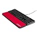 Grifiti Fat Wrist Pad 17 Red 4 X 17 X 0.75 Inch Wrist Rest for Standard and Mechanical Keyboards New Materials