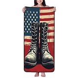 Badetücher aus Baumwolle, abstraktes Design mit Bootsflagge, Nr. 18, Mikrofaser-Handtücher für Körperbad, schnelltrocknend, weiches Duschtuch für Reisen, Strand