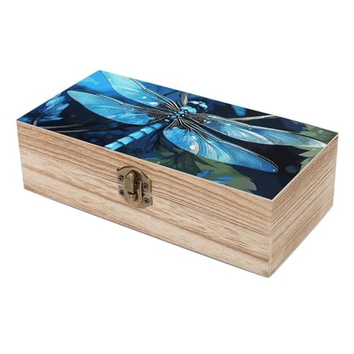 Boîte de rangement en bois libellule pour loisirs créatifs - 7