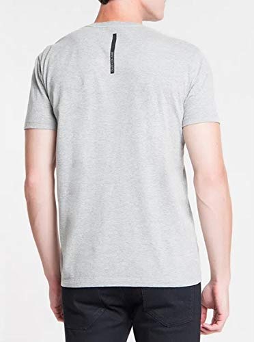 Camiseta Manga Curta Básica, Calvin Klein, Masculino, Cinza, G