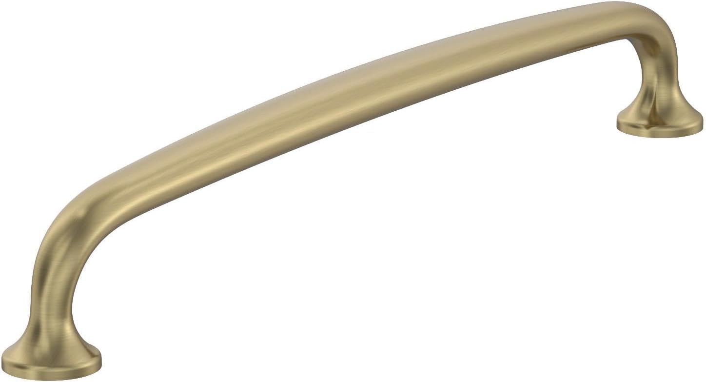 Amerock BP54055BBZ | Golden Champagne Appliance Pull | 12 inch (305mm) Center-to-Center Cabinet Handle | Renown | Furniture Hardware