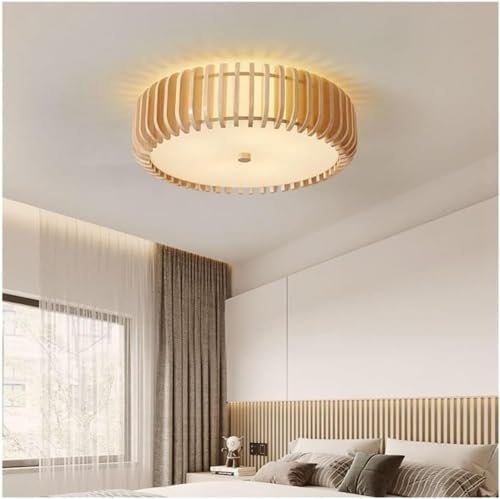 Plafonniers de salon simples et modernes en bois noble et douille E27