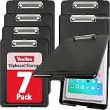 7 Pack Clipboard with Storage, High Capacity Storage Clipboard 8.5 x 11 with Pen Holder, Letter / A4 Size...
