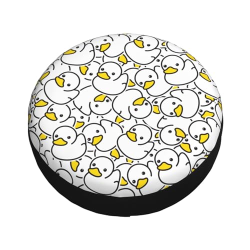 Image of Cute Duck Spare Tire Cover Universal Wheel Tire Cover Funny Cartoon Duck Tire Protectors for Travel Trailer Rv SUV Truck Camper and Many Vehicle 14 Inch