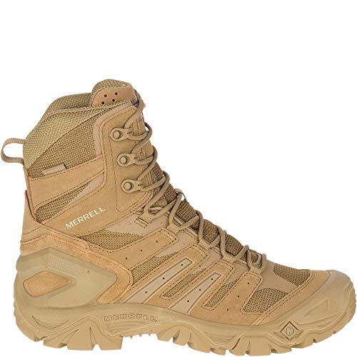 Merrell Merrell Strongfield Tactical 8" Waterproof Unisex Boots, Dark Coyote, 4.5