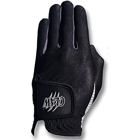 CaddyDaddy Golf Glove, Longer Lasting, Breathable with Superior Grip, Black (Med, Worn on Left Hand) Cover
