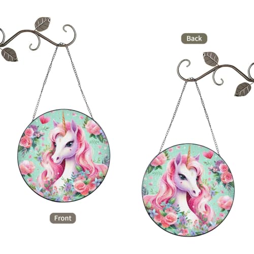 Atrapasueños de unicornio rosa Poezjzw, el regalo ideal de cumpleaños y Día de la Madre 3