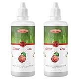 ElectricWise 2 Pack 4 Ounce Glitter It Glue, Dries Clear & Fast, Non Toxic Glue for Glittering Christmas Glass Decor & Art Ornament Crafting, Polyacrylic