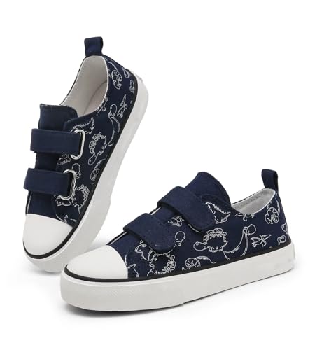 Image of Toddler Little Kid Cushioned Canvas Shoes Slip On Sneakers Soft and Durable