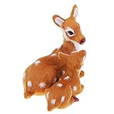 Simulation Sika Deer Christmas Ornament Puppen Plüsch Kinder Spielzeug Deer Weihnachtsbaum Dekoration