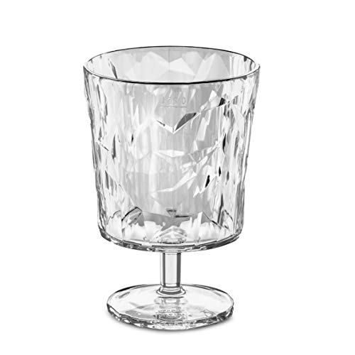 Koziol 3577535 Crystal 2.0 Verre à Pied Plastique Transparent 6,4 x 6,4 x 10 cm 250 ml