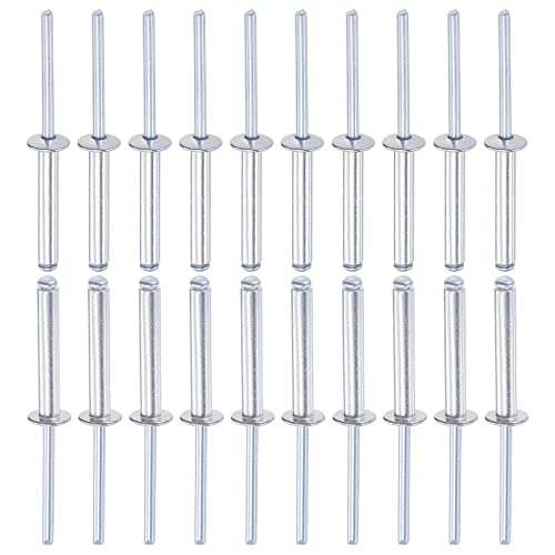 DTGN Remaches Ciegos 5mm x 30mm, Aluminio, 120 Unidad