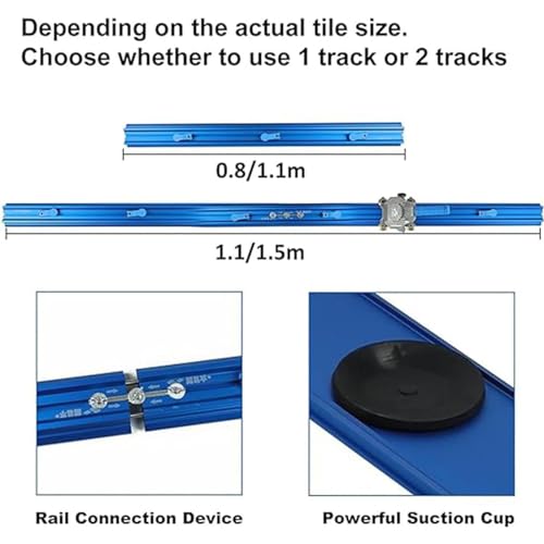 Cortador manual profesional de doble pista para azulejos grandes, corte de precisión para un trabajo eficiente de azulejos