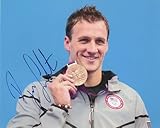 RYAN LOCHTE SIGNED AUTOGRAPH 8x10 PHOTO - OLYMPIC GOLD MEDALIST SWIMMER, RARE! - Autographed Olympic Photos