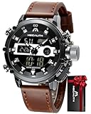 MEGALITH Reloj Hombre Deportivo Digital: Reloj Militar Hombre Tactico - Relojes de Pulsera Grandes Esfera Impermeable Cronógrafo Alarma LED