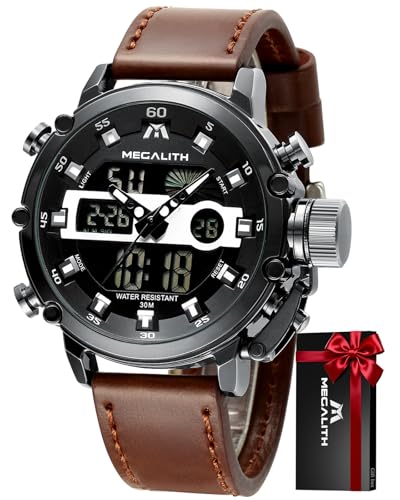 Imagen de MEGALITH Reloj Hombre Deportivo Digital: Reloj Militar Hombre Tactico Relojes de Pulsera Grandes Esfera Impermeable Cronógrafo Alarma LED