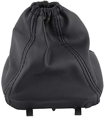 Keenso SI-AT34003 - Funda universal para palanca de cambios de piel sintética, repuesto para Transit MK7, color negro