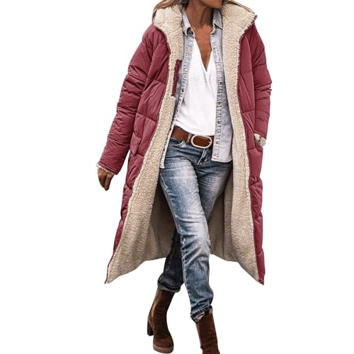 Manteau long réversible en peluche femme pour rester élégante et au chaud lors de vos sorties