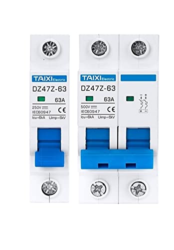 10 disyuntores de CC DZ47 de 10A y 120V para la protección contra cortocircuitos de carga solar