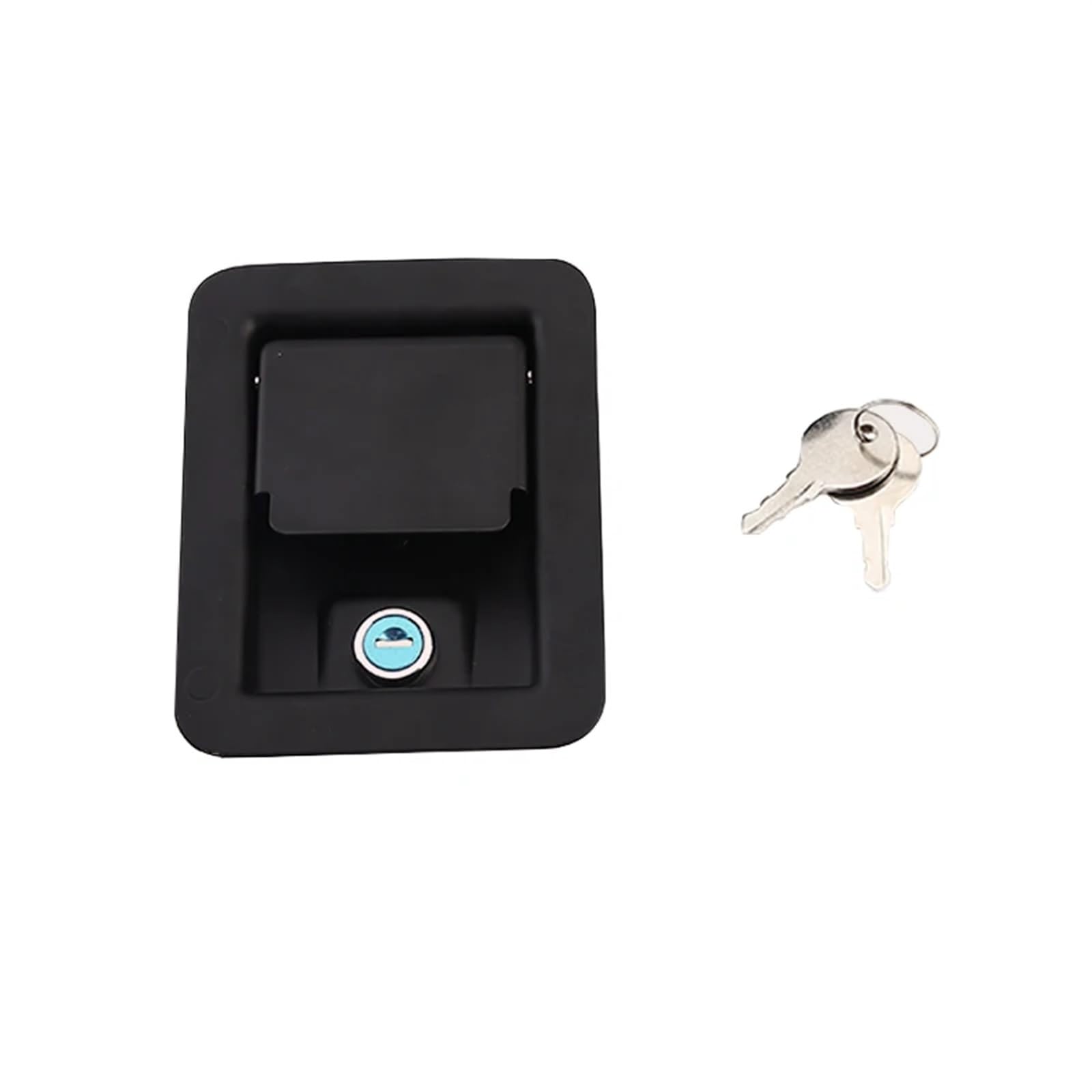 Wpoiyhgby 1Pcs-Black-Key-Zinc 1Pcs Square Cinet Key Lock Black Or Stainless For Car Bus Truck Trunk Electronical Box Pickup Accessories