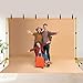 JSungo Backdrop Stand, Adjustable 10x7.5 FT Background Stand Backdrop for Parties, Photo Video Studio, Portable Photography Backdrop Stand with Carrying Bag, 6 Backdrop Clamps, and 2 Stand Bags, Gold