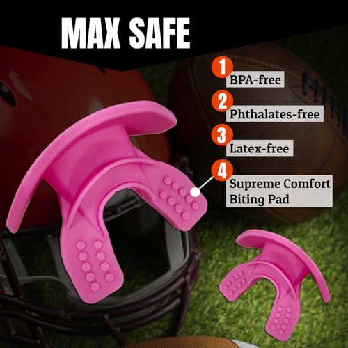 O Shield Core Football Mouth Guard, Detachable Strap - image 4