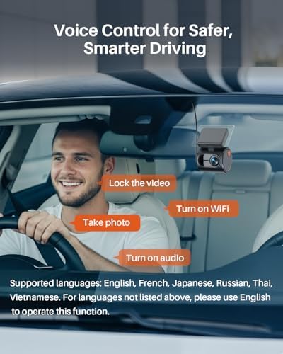 Bild 2 - Winzige Dashcam, KAWA 2K 1296P QHD Mini Dashcam Auto - Sprachsteuerung, inkl 32GB SD Karte, WDR/3D DNR mit Super Nachtsicht, Notfallaufnahme, Kompakte Auto Kamera mit G Sensor Parkmodus