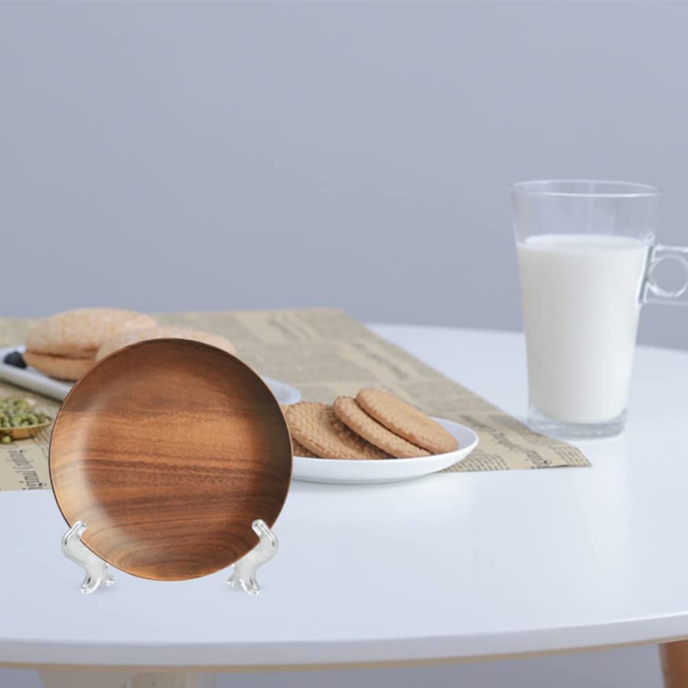 10 Cavalletti Portapiatti In Plastica Trasparente - Reggipiatti Per Esposizione, Reggifoto, Reggilibri - Foto 4