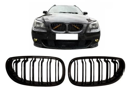 Fits For BMW 5-Series E60 E61 Gloss Black Grills Performance Front Sport Grill