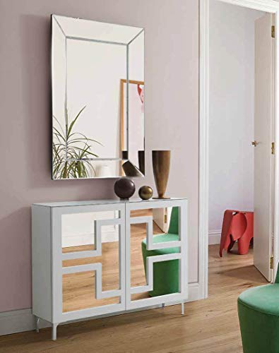 DISARTE - Mueble Auxiliar - Taquillones/Zapateros Modernos - Quare Blanco (115x27x85)
