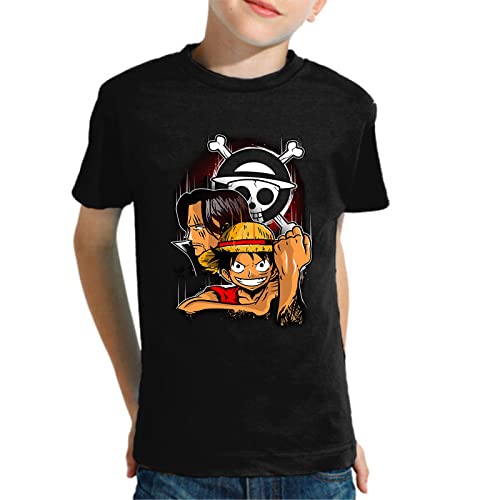 Camiseta de NIÑOS NIÑAS OP Manga Anime Pirata One Zoro Piece 033 9-10 Años