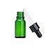 6PCS Verde vidrio del aceite esencial Frascos botella frasco cuentagotas con tapa...