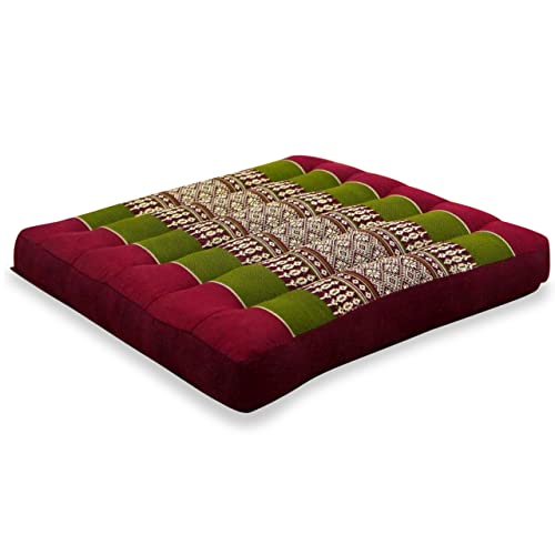 Livasia | Coussin de Sol | Carré | 35 x 35 x 6,5 cm | Rembourrage en Kapok | Coussin de Chaise ou de Fauteuil de Jardin Cover