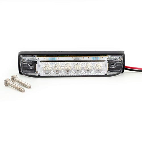 Tira de luz LED azul delgada para RV, 6 LEDs, 4x1 pulgadas miniatura 4