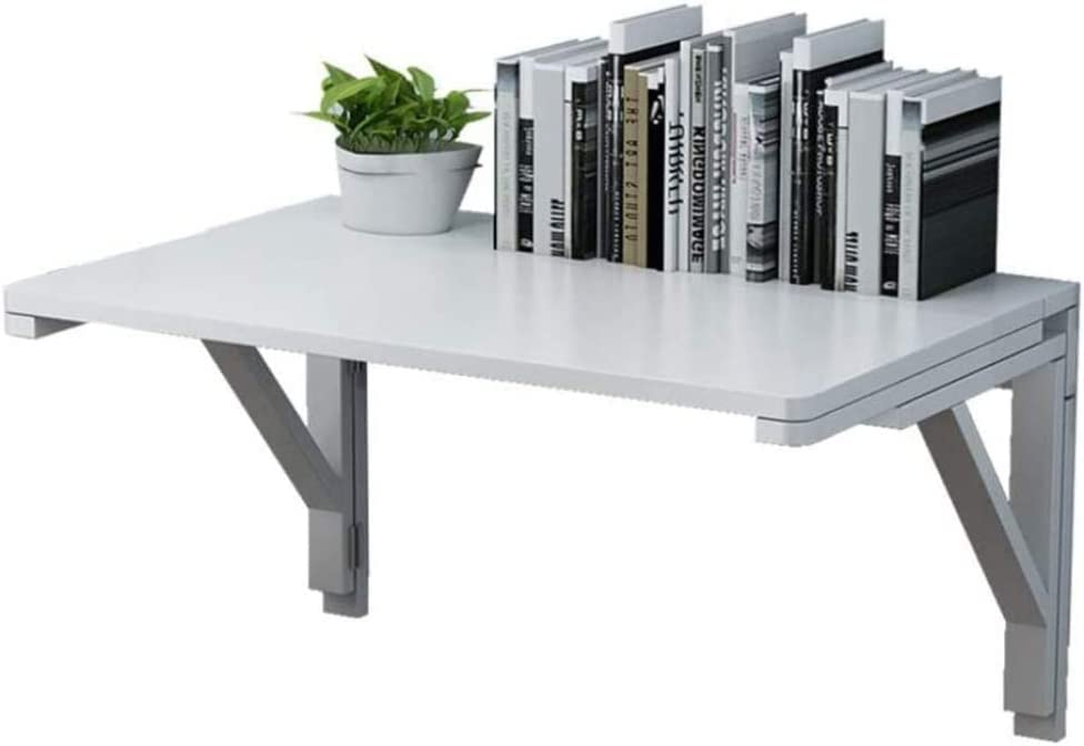 Table à manger murale pliante et bureau blanc 100x50cm de cuisine