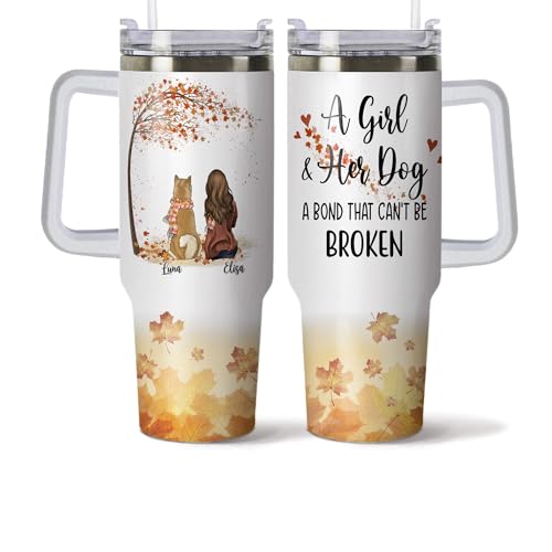 4. ”Dog Mom” Personalized Tumbler, 40 oz